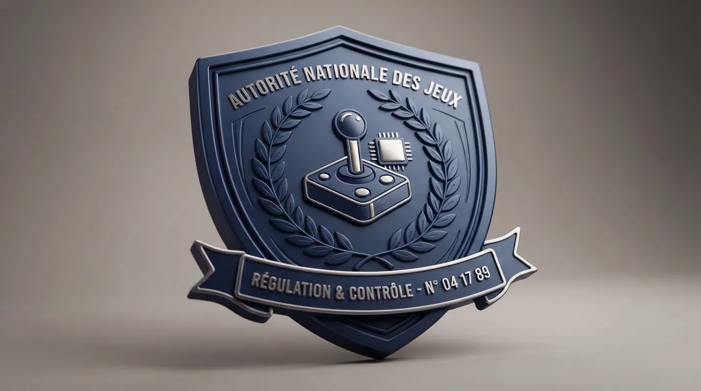 Logo de l'Autorité nationale des jeux (ANJ), le régulateur français des jeux d'argent en ligne