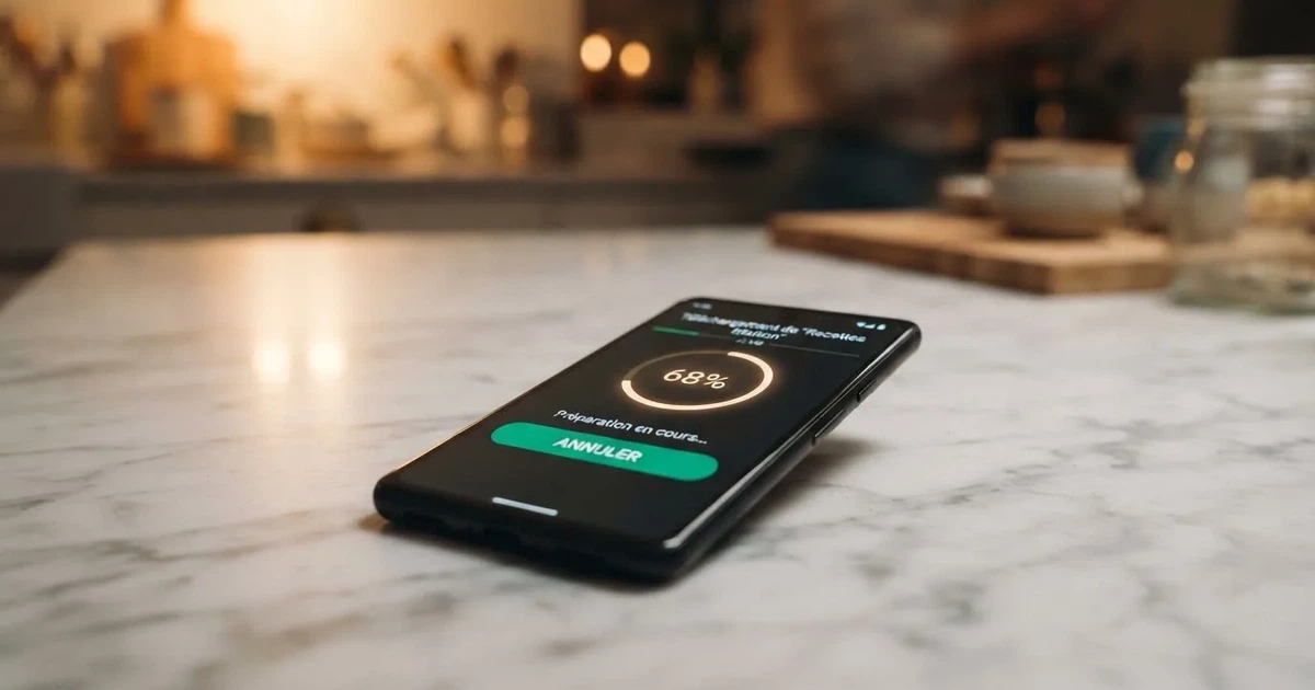 écran de smartphone affichant une page de téléchargement d'application de casino dans un magasin d'applications